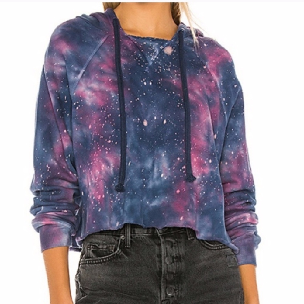 Spiritual Gangster Crop Galaxy Tie Dye - SMALL